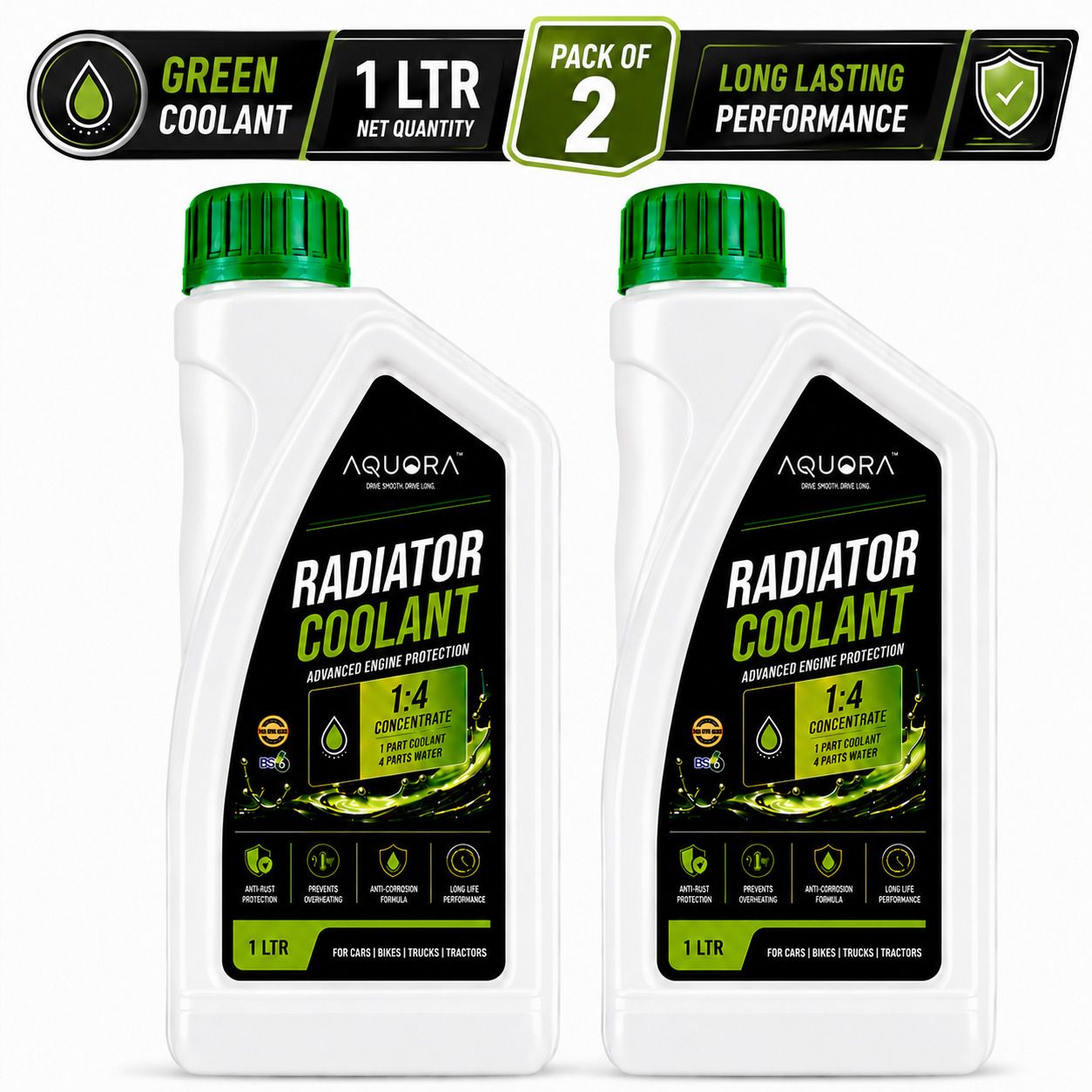 aquora Vehicle Radiator Coolant Superior Cooling Formula Coolant Green-picture-37