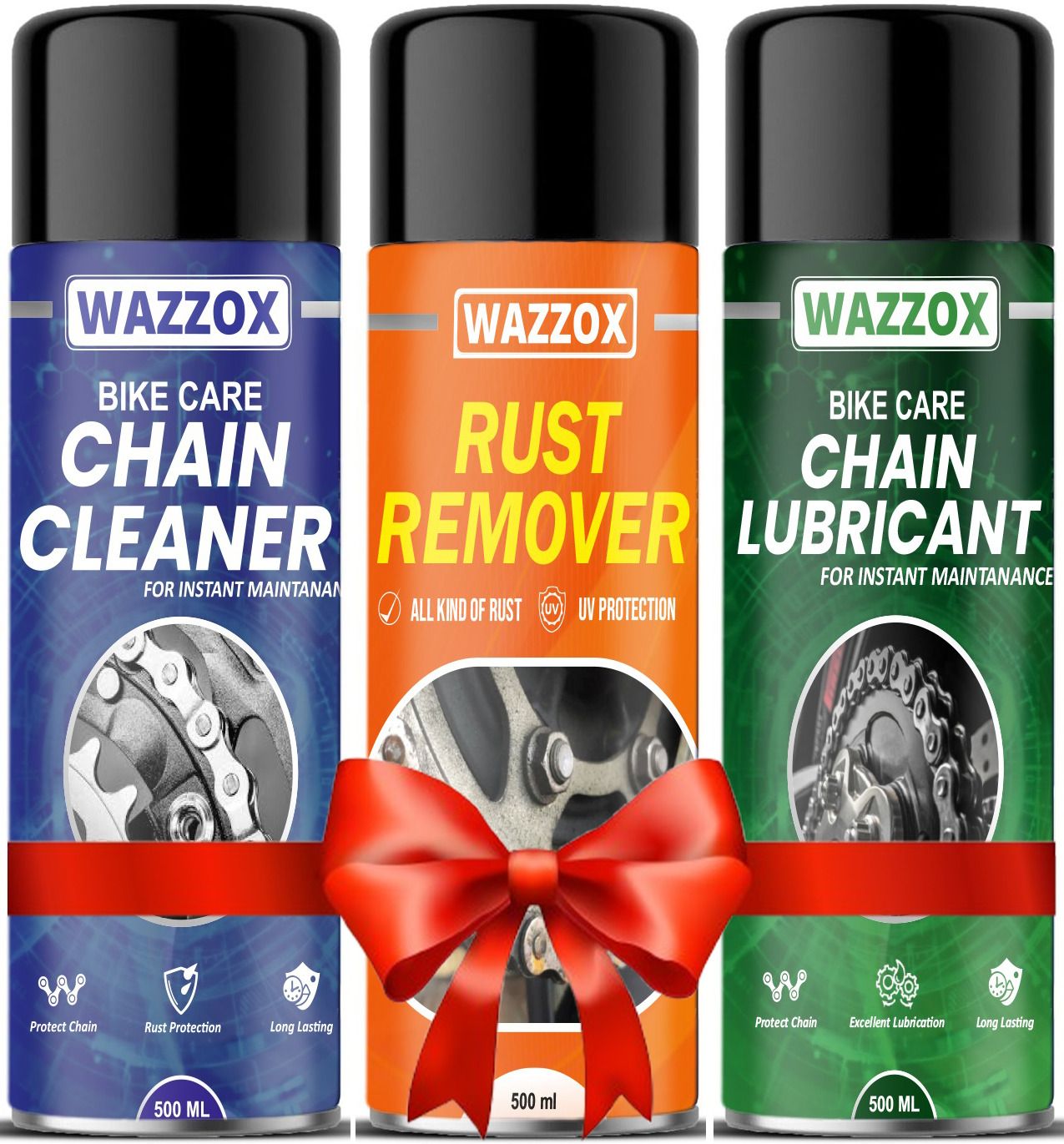 Best Combo Chain Cleaner, Rust Remover, Chain Lubricant, New Heavy Advanced Formula Rust protection Prevent Chain Breakage Chain Oil-image-12