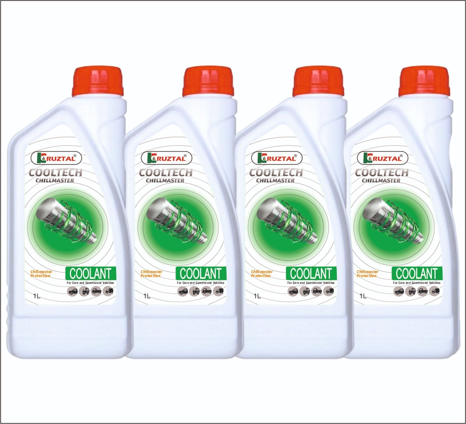 COOLTECH GREEN RADIATOR COOLANT 1:4 -1 LTR - P4 Coolant Green-image-33