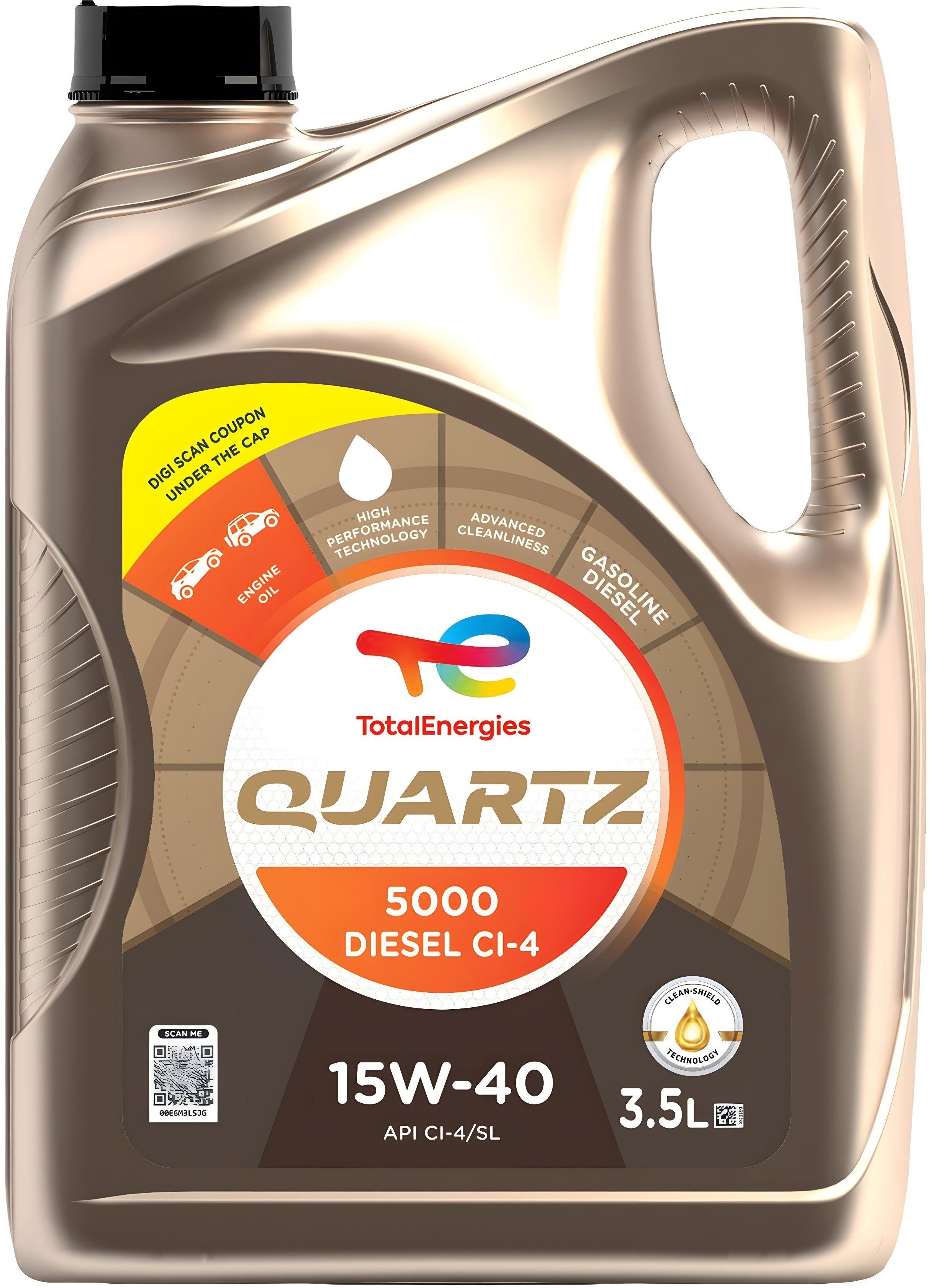 total energies Quartz 5000 Diesel 15W-40 High Performance Engine Oil-picture-21