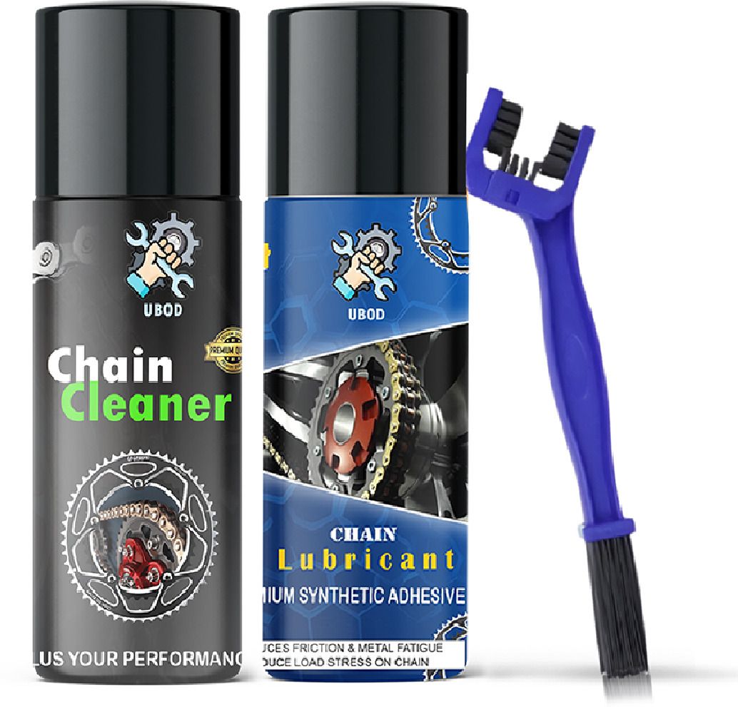 Premium U_43 Bike Chain Lubricant & Chain Cleaner Spray With Cleaning Brush Chain Cleaner, Lube, Brush (150X2 ML) Chain Oil-image-1