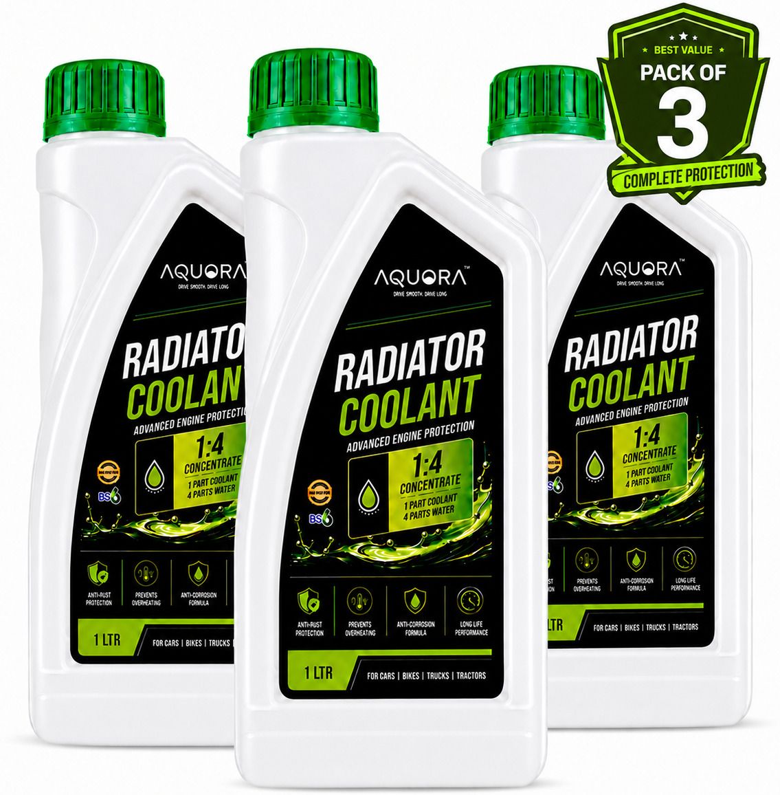 aquora Engine Thermal Coolant Advanced Cooling Formula Coolant Green-picture-30
