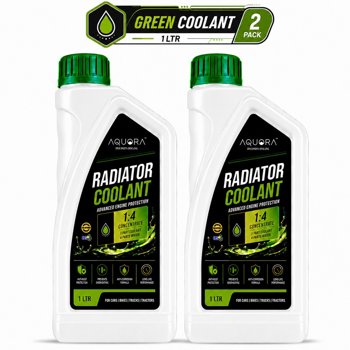 aquora Radiator Cooling Liquid Engine Temperature Control Coolant Green-picture-34