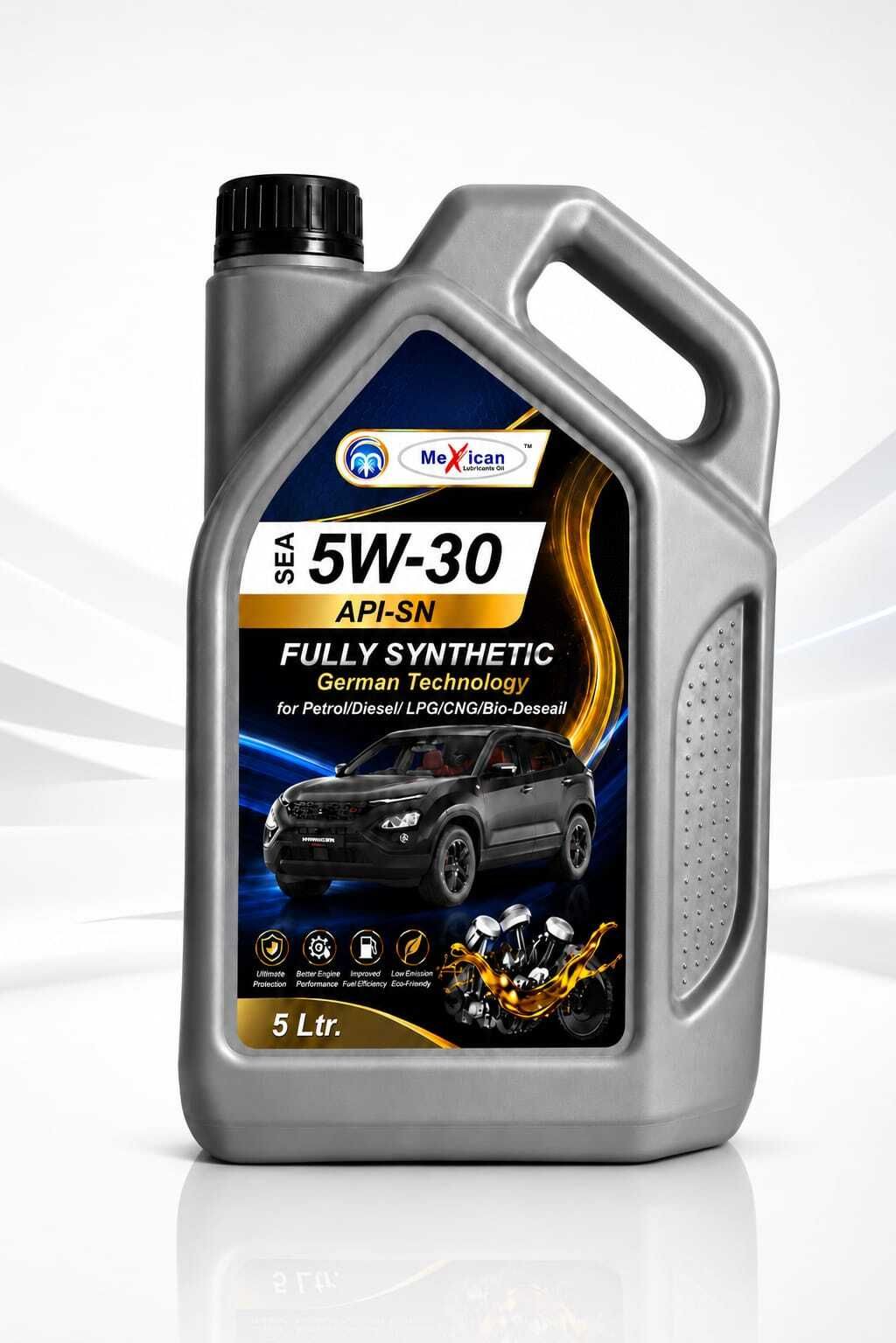MEX 5W-30 FULLY SYNTHETIC GERMAN TECHNOLOGY CAR . OIL Full-Synthetic Engine Oil-image-37