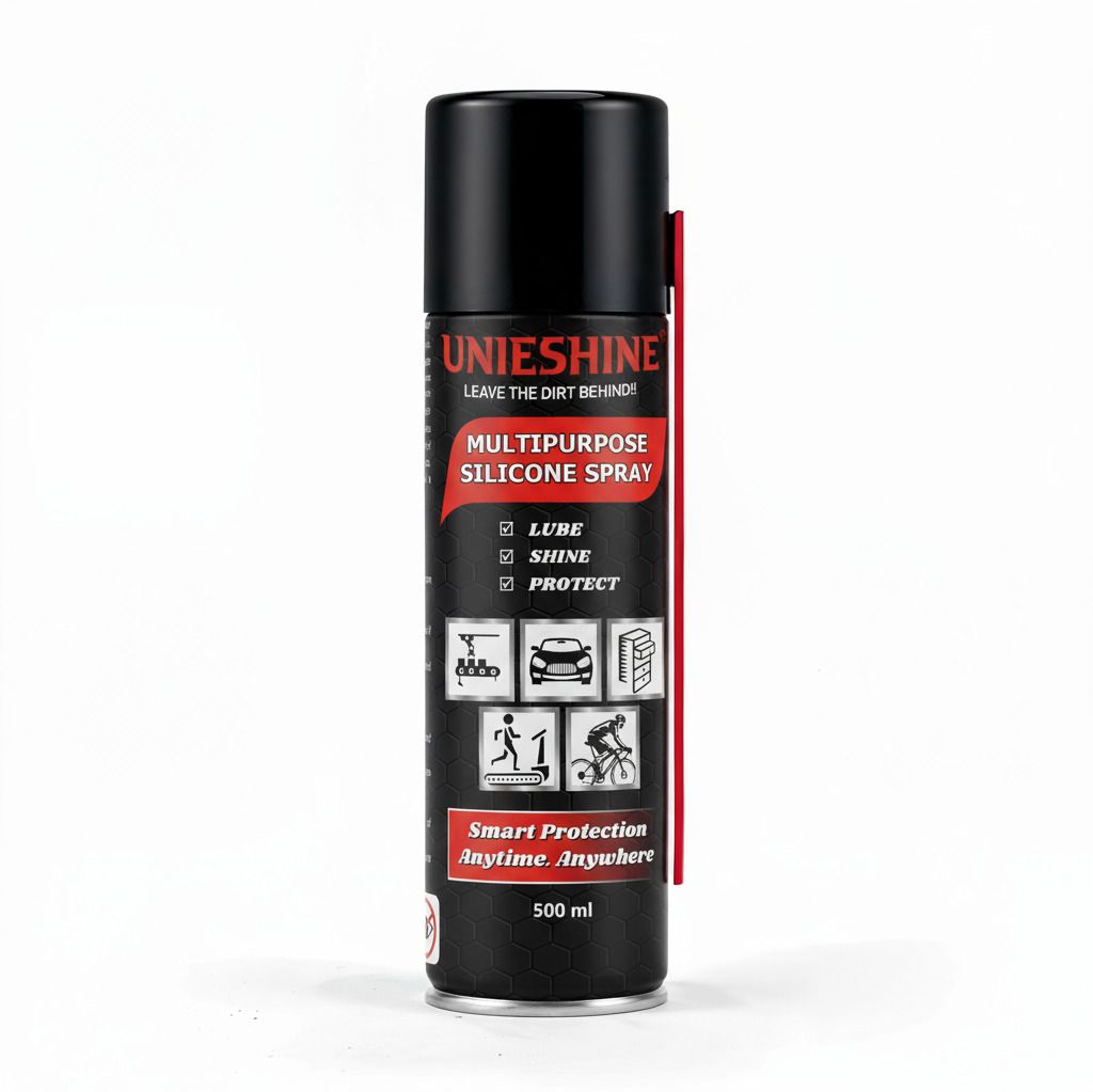 unieshine Multipurpose Silicone Spray | Rust Prevention, Lubrication & Shine for Metal, Plastic, Rubber, Wood & Automotive Use Grease-picture-10