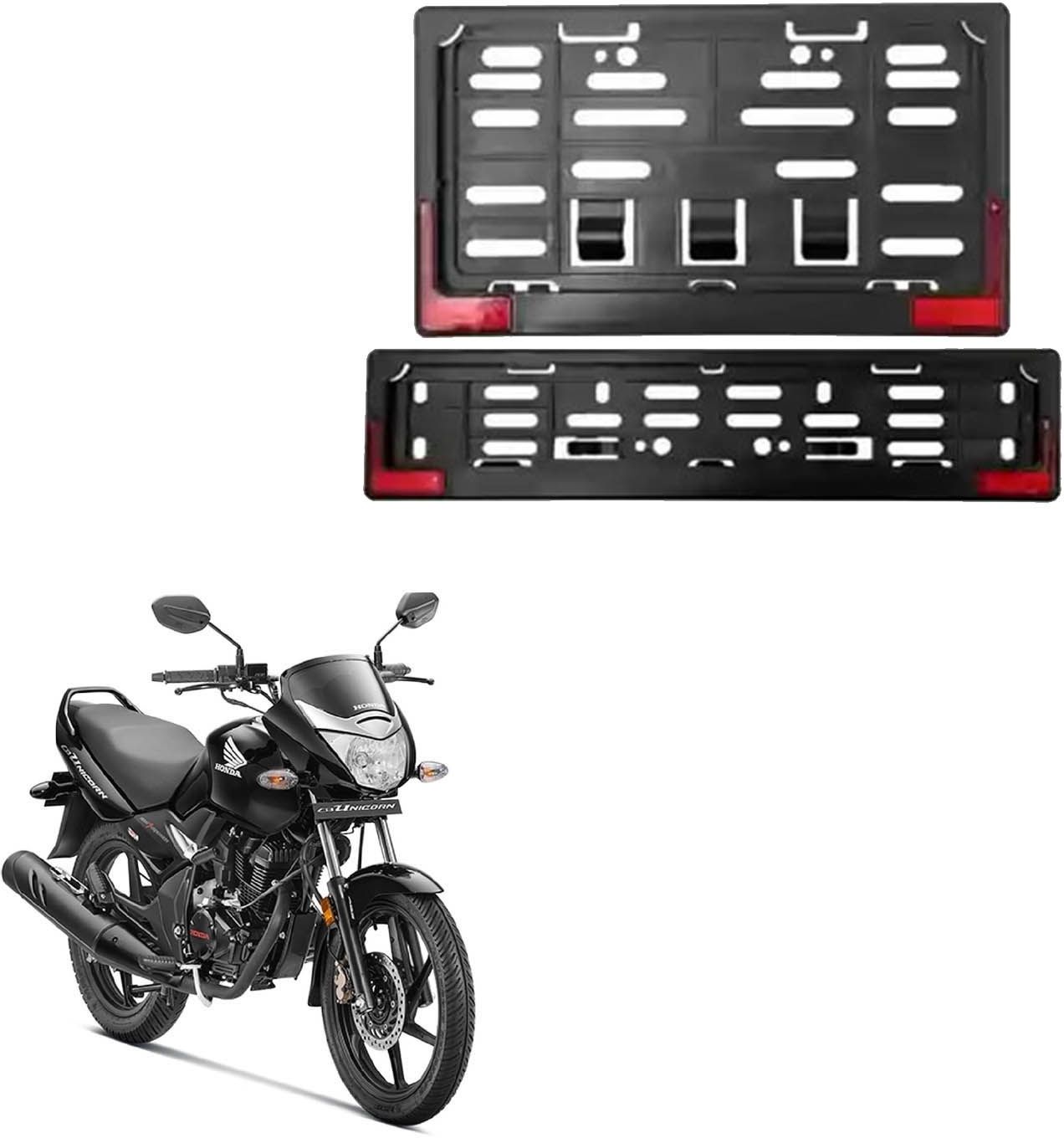 Bike Number Plate Frame with Reflector (Stander Size For All Bikes) _074 Bike Number Plate-image-37