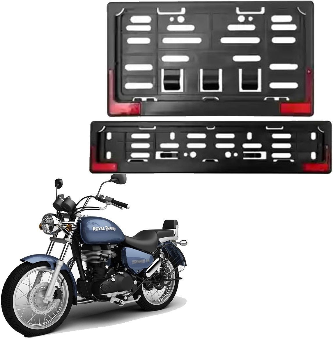 Bike Number Plate Frame with Reflector (Stander Size For All Bikes) _193 Bike Number Plate-image-36