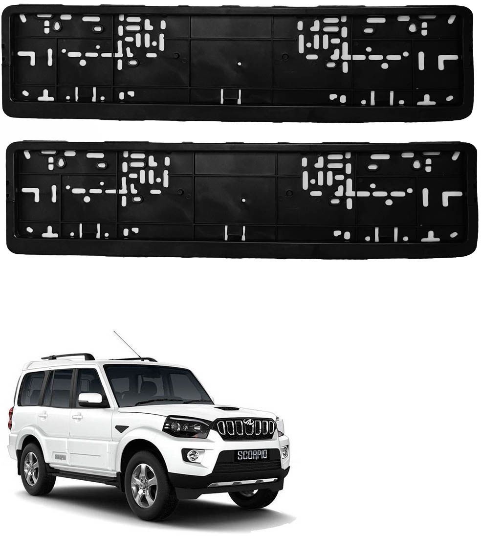 Standard Size Car Number Plate Frame/Licence Plate Covers for Mahindra Scorpio Car Number Plate-image-25