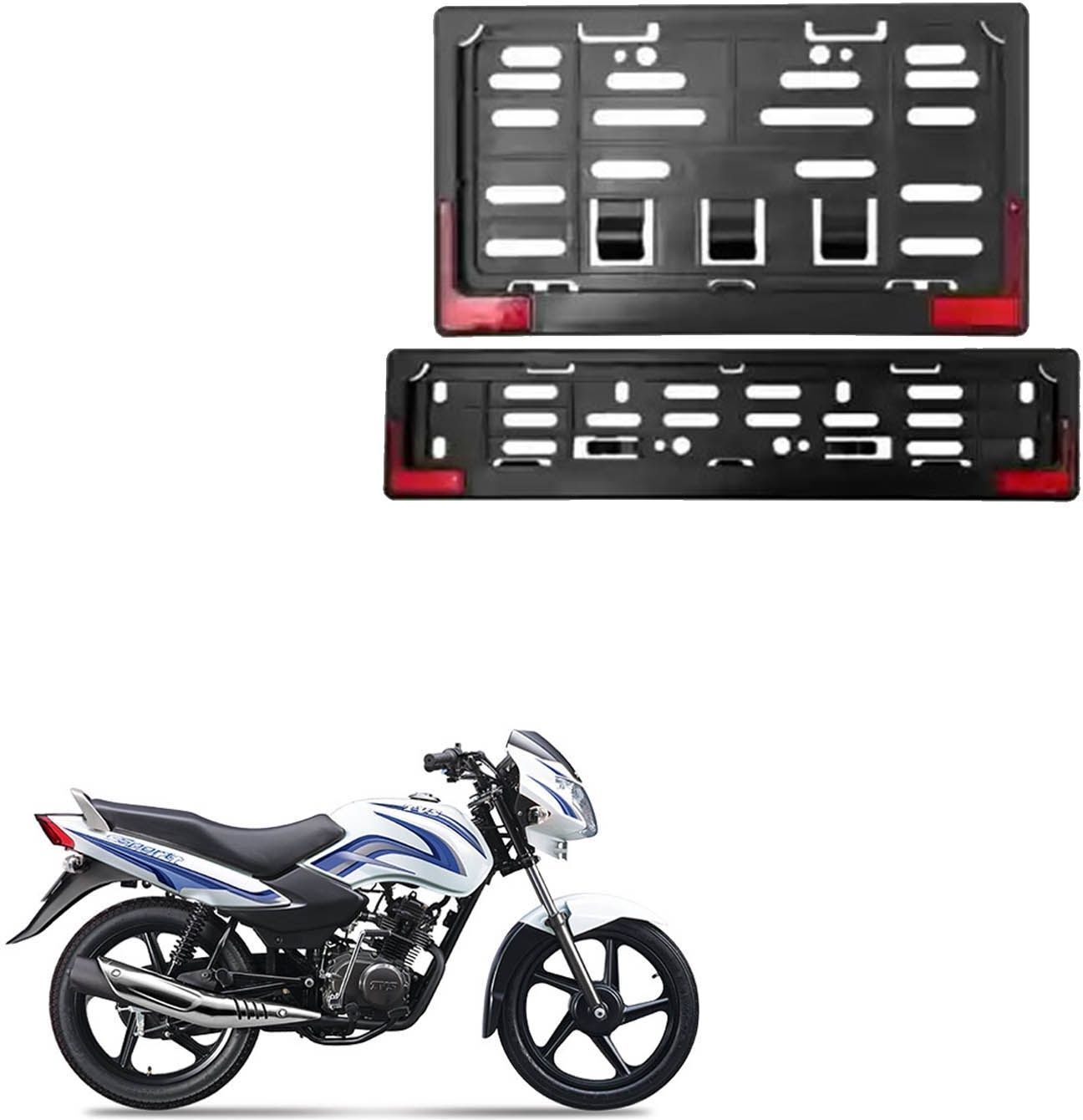 Bike Number Plate Frame with Reflector (Stander Size For All Bikes) _130 Bike Number Plate-image-48