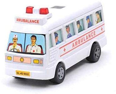 zokato Toys Mini Ambulance Pull Back Bus (Multicolor)-picture-32