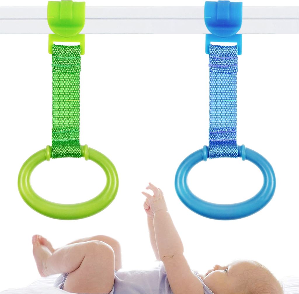 patpat Baby Pull Up Ring for Crib Standing Assistant Ring Crib Gym Ring for Motor Rattle-picture-46