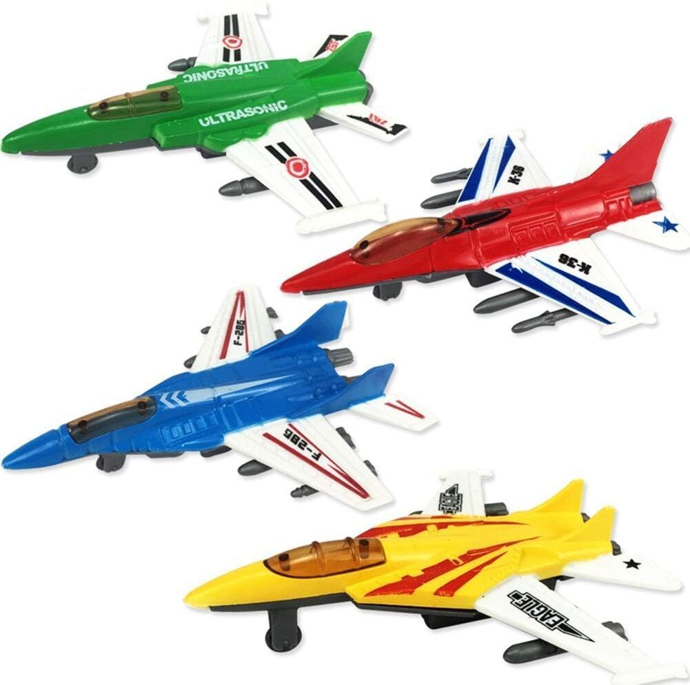 Mini Fighter Jets Set for Kids | Push & Go Friction Powered Airplane Model Set-image-22