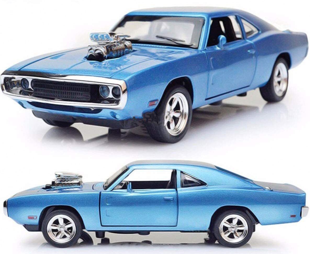 Fast & Furious 7 Diecast Metal Pullback Openable Doors Toy Cars with Light-image-37