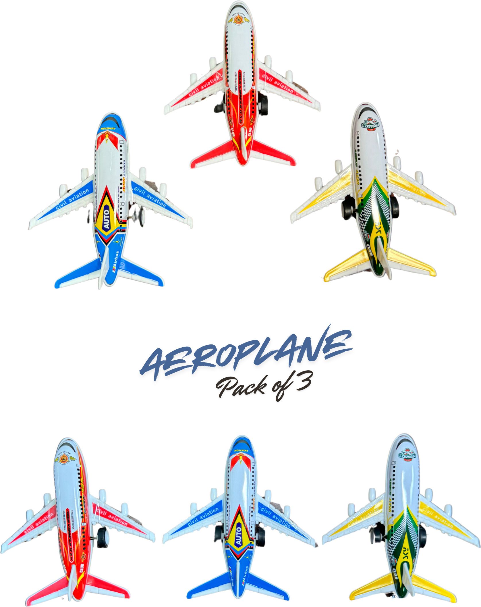 sai samrudh enterprises Aeroplane Civil Aviation Toy Set 2-picture-12