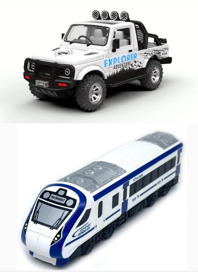 viaan world New Combo Pack of Gpsy & Vande Bharat Train Toy for kids-picture-35