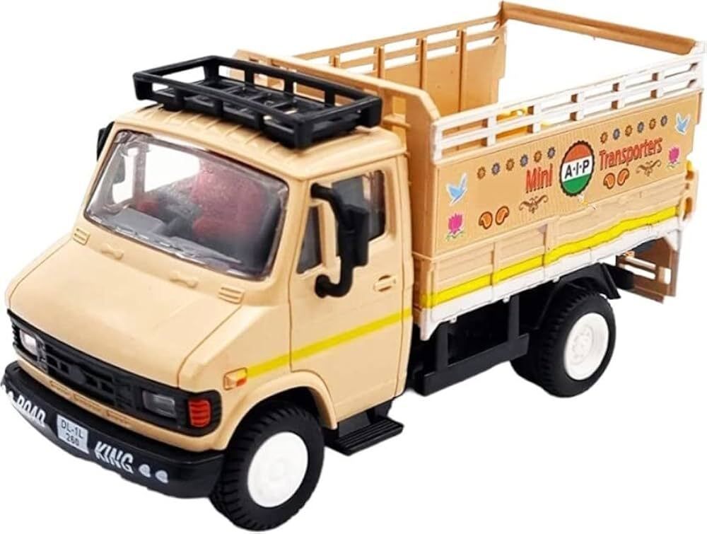 buyberry 407 Mini Transporter Pull Back Toy Truck for Kids Multicolor (Pack of 1)-picture-11