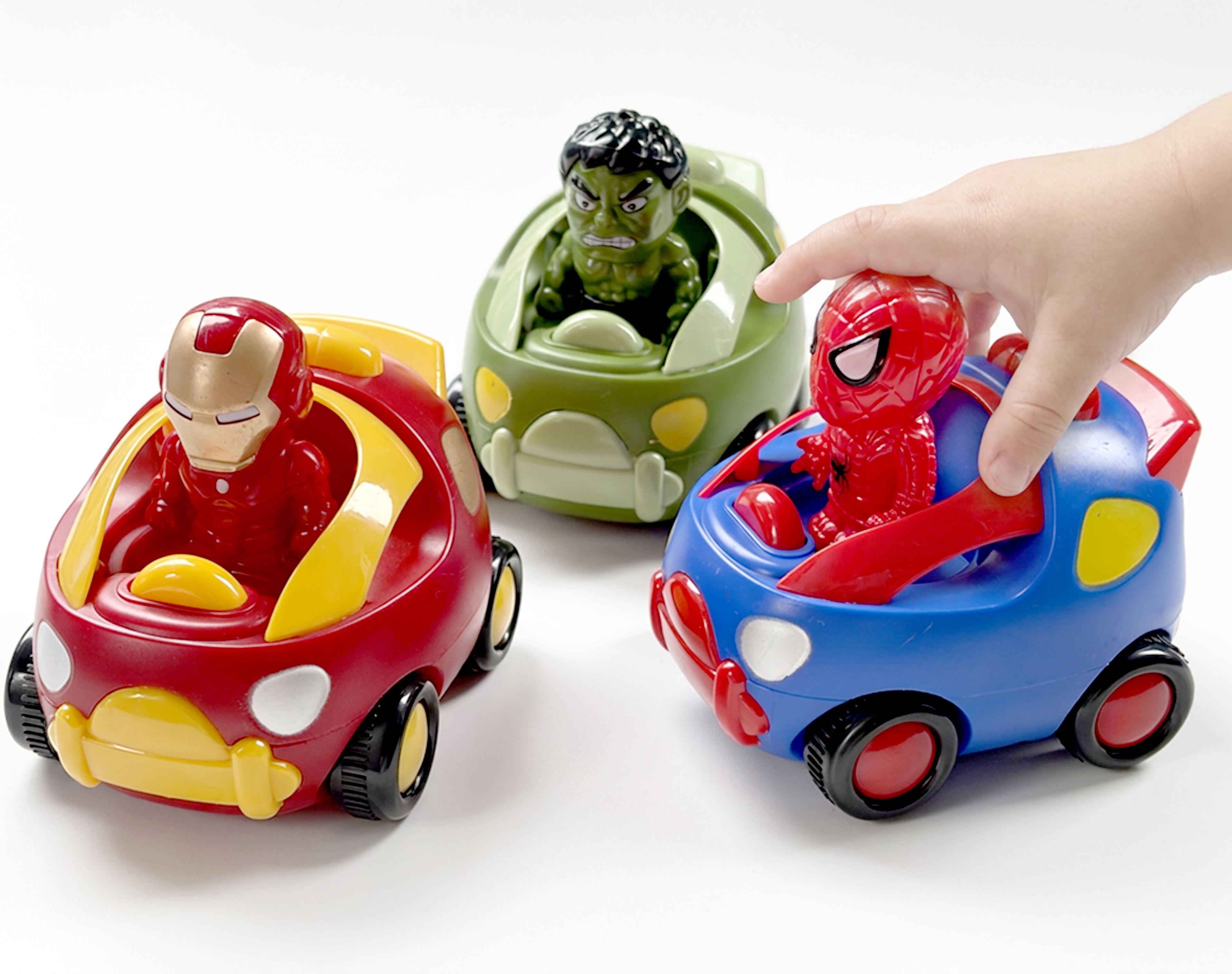 Superhero Push & Go Car Toy Set of 3 | Hero Figure Racing Cars-image-30