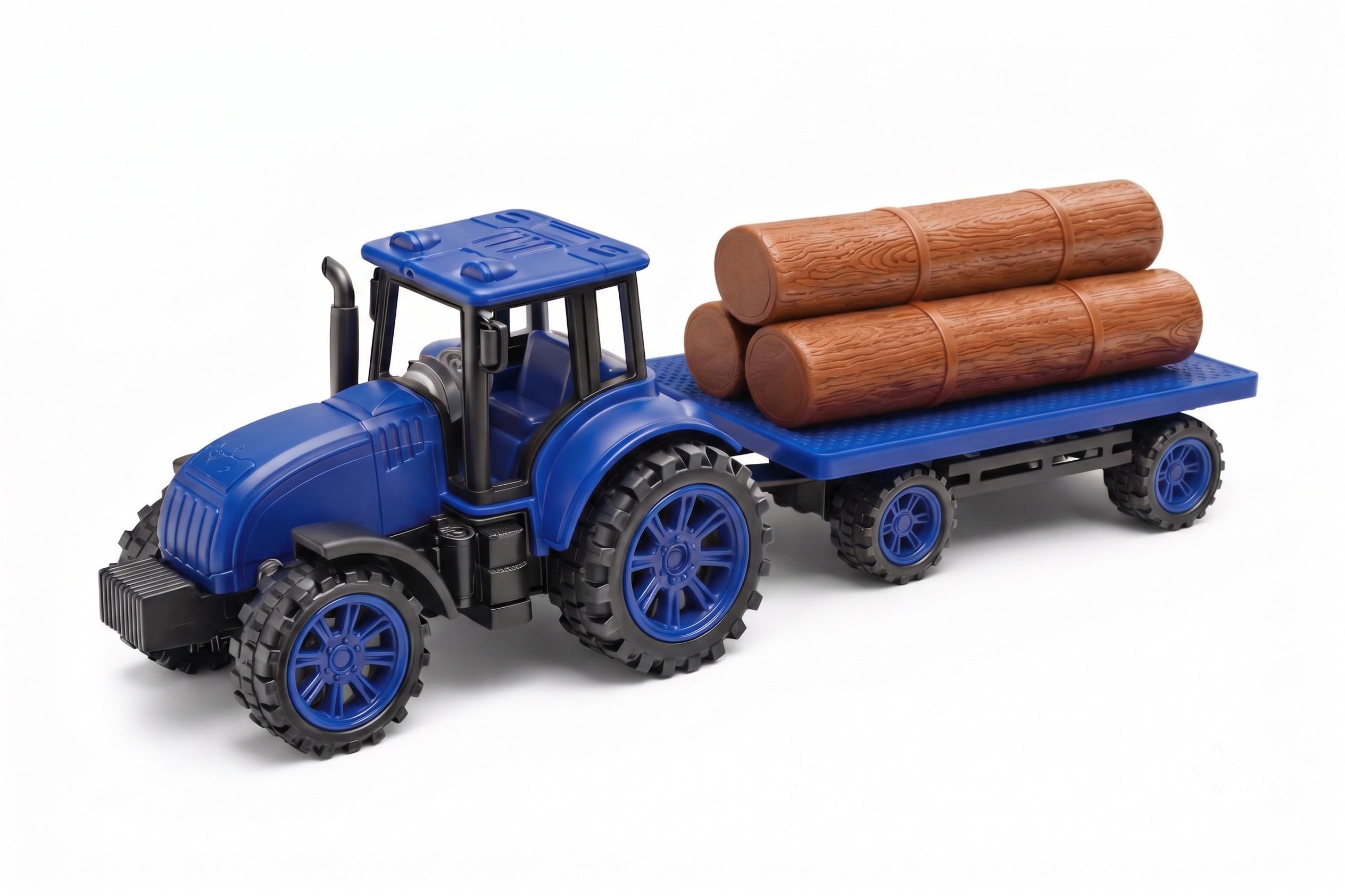 ragiluxe Kids Farm Tractor Toy with Trolly and Timber Logs and Wood-picture-27