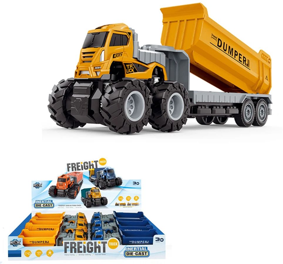 darvice Metal Head Construction Dumper Truck Toy-picture-13