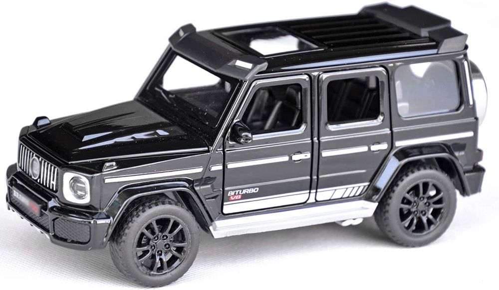 DieCast 1:32 Metal Model Vehicle G-Wagon Toy Car pullback Open Door Music Light-image-18