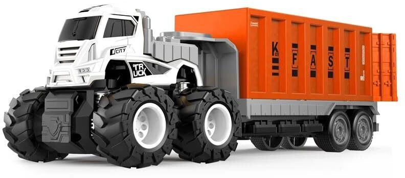 flbako 1:43 4WD Diecast Container Transportation Big Truck Toys with Friction Powered-picture-19