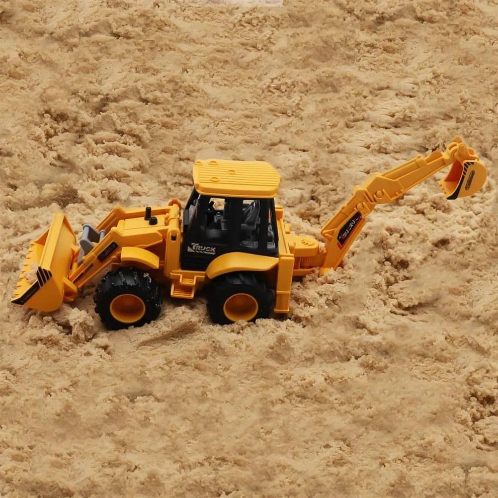 forsikha Unbreakable Pull Back Digger JCB Construction Loader Truck Vehicle Toy for Kids-picture-17