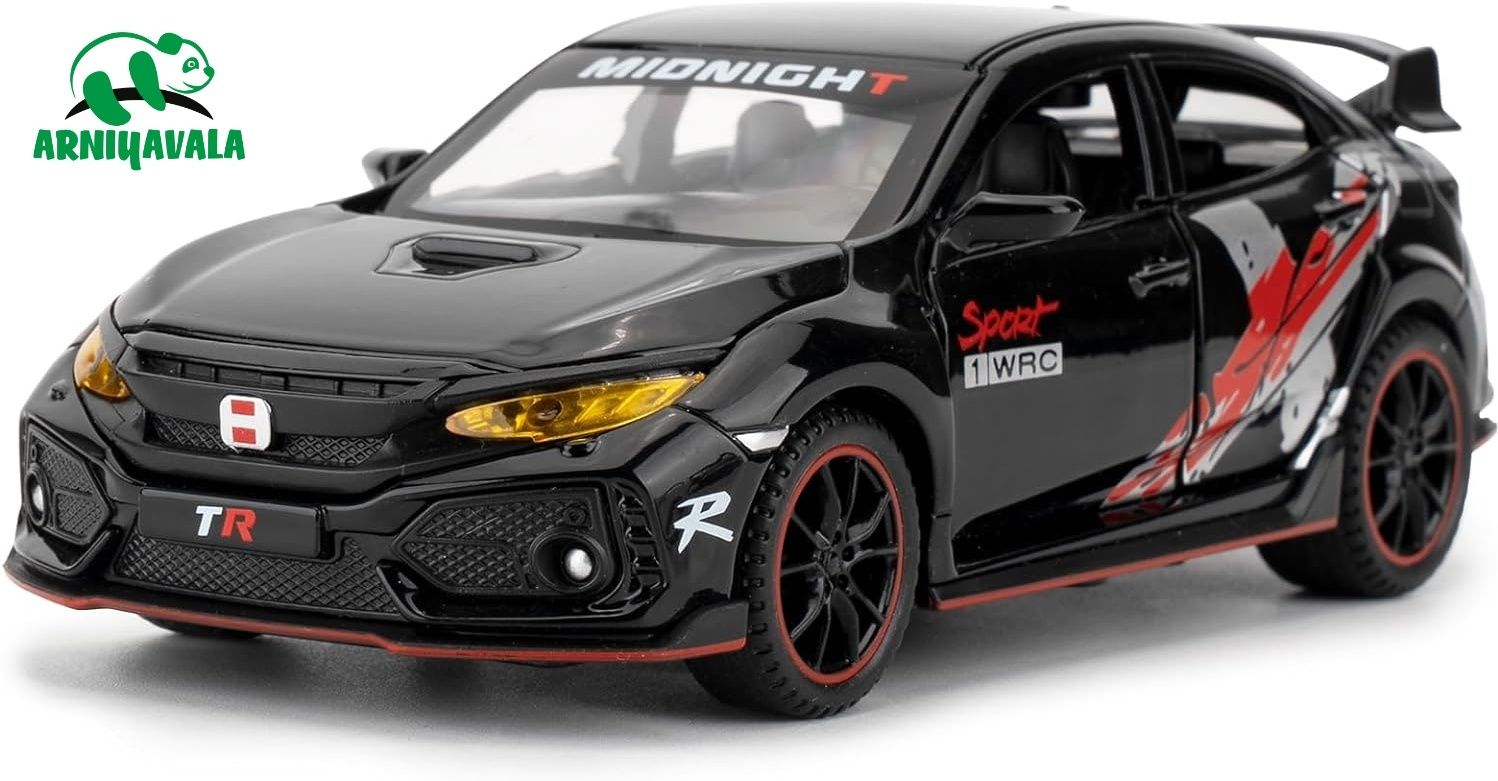 arniyavala 1/32 scale Honda Civic Type-R Diecast Toy Vehicle Metal Pull Back Model Car-picture-26