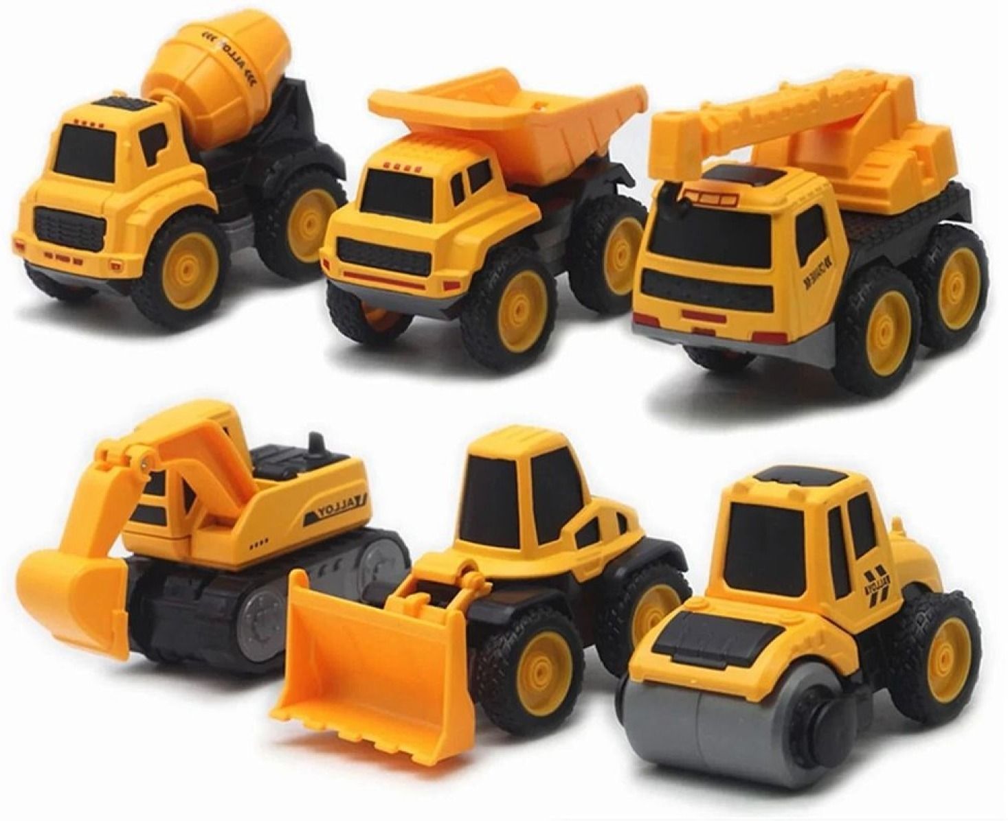 Crane Excavator roller forklift Mixer toy Set 6 | RSH372-image-48