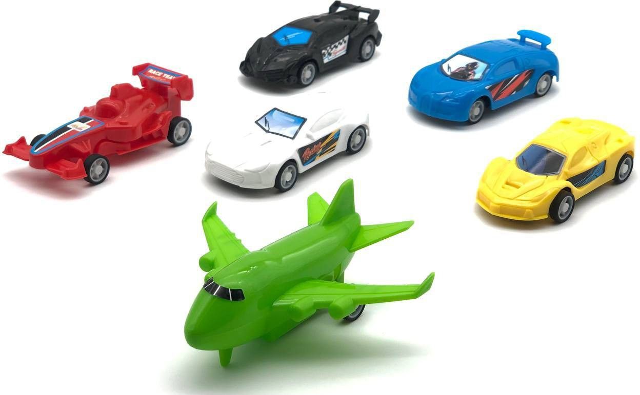 PLANE CAR 6 PCS SET MULTICOLOUR (Multicolor)
