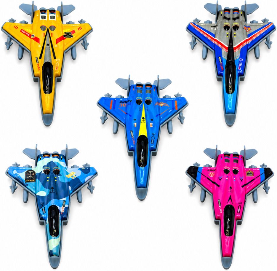 6 Pcs Unbreakable Die-Cast Pull-Back Airplane Toy | Fighter Jet Toys for Kids-image-40