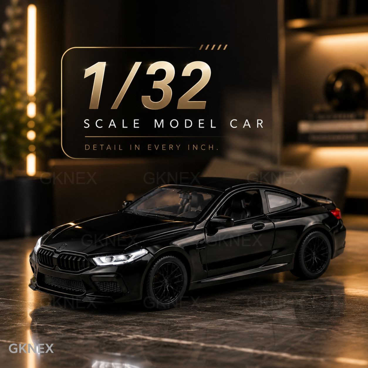 gknex 1:32 BMW M8 Drift Racer Toy Car Alloy Metal with Pull Back Action-picture-22