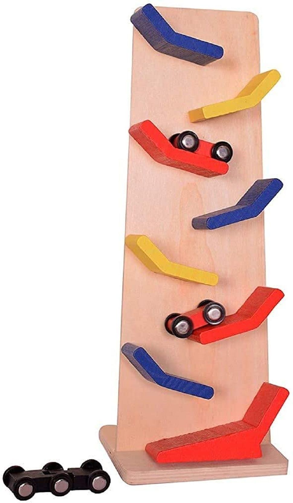 spylark Wooden Slippery Cargravity Track Car Toy for kids/Showpiece ( Pack of 1 )-picture-12