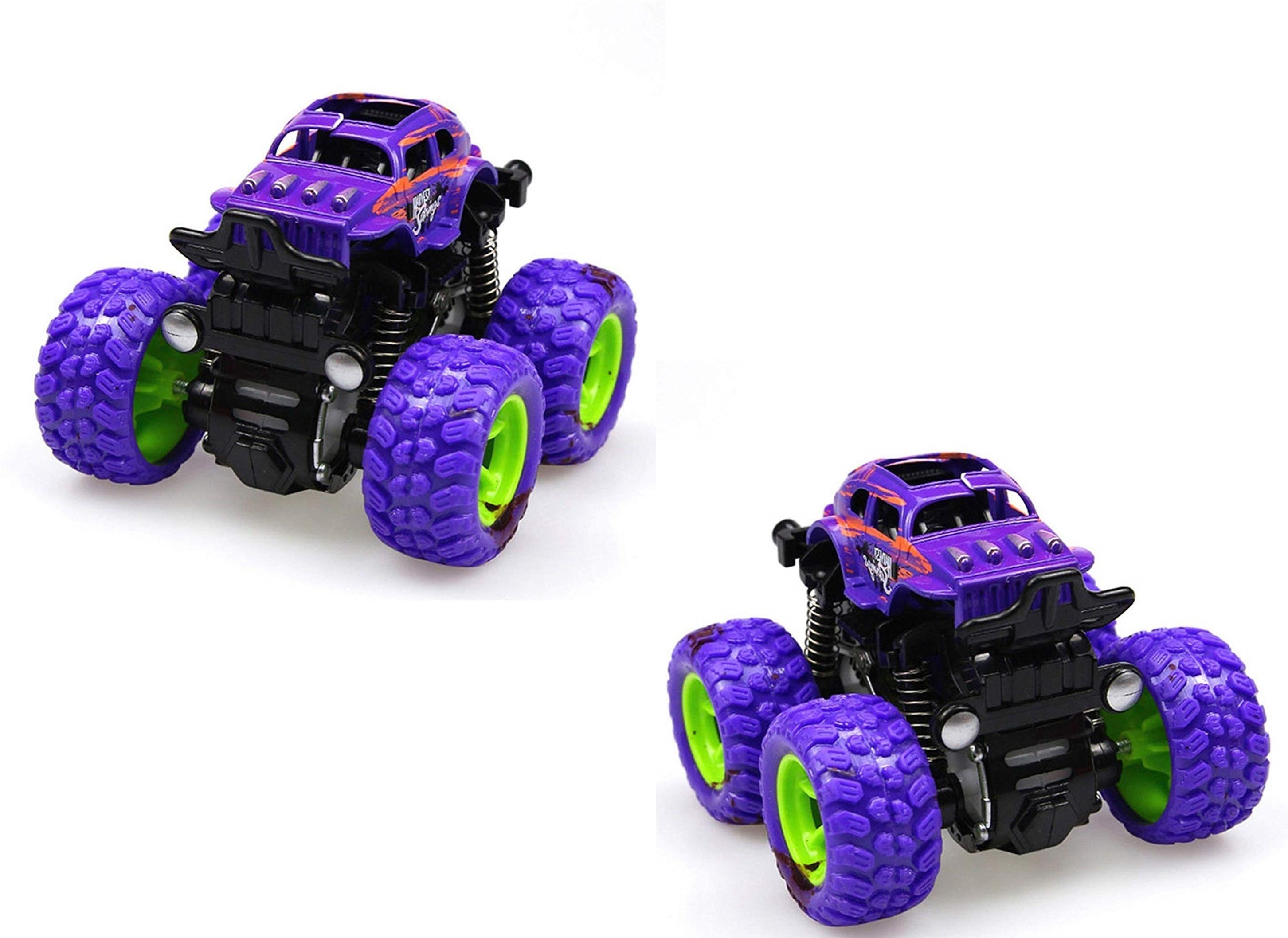 toyporium Monster Trucks Friction Powered Cars (Purple)-picture-12