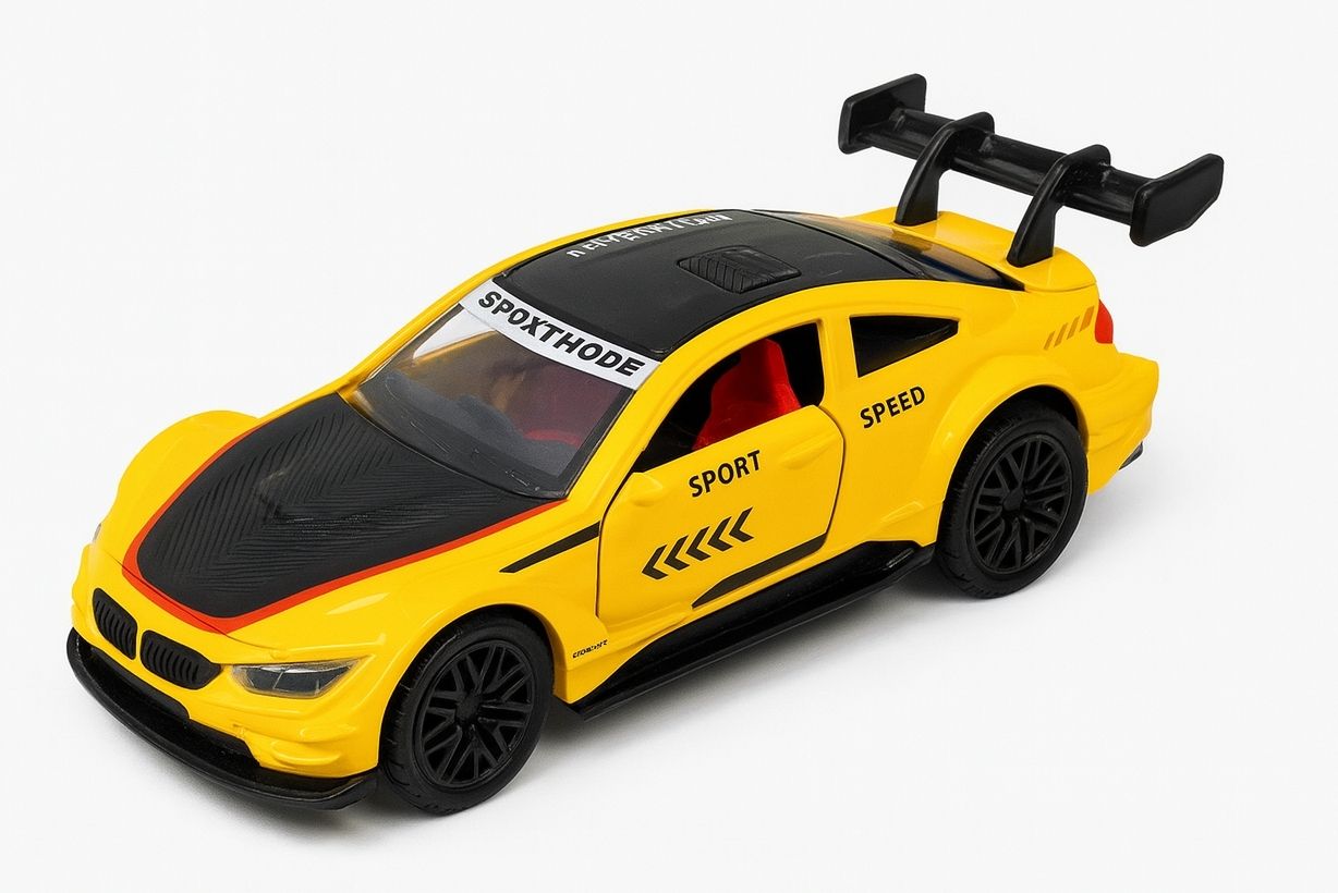 Premium Die-Cast Sports Toy Car with Pull Back Action-image-47