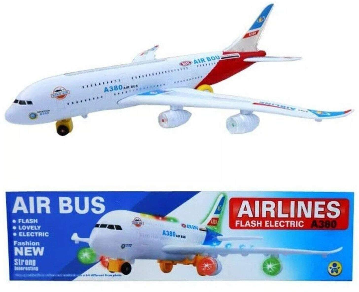 mega star Plastic Airbus A380, Pack of 1, White Toy for Kids-picture-36
