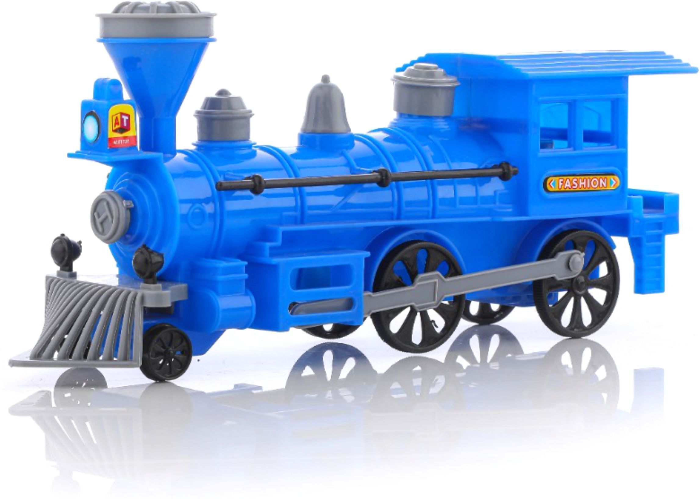 chanak Pull Back Steam Train Engine, with LED Toy for Kids, Plastic String Pull Back-picture-37