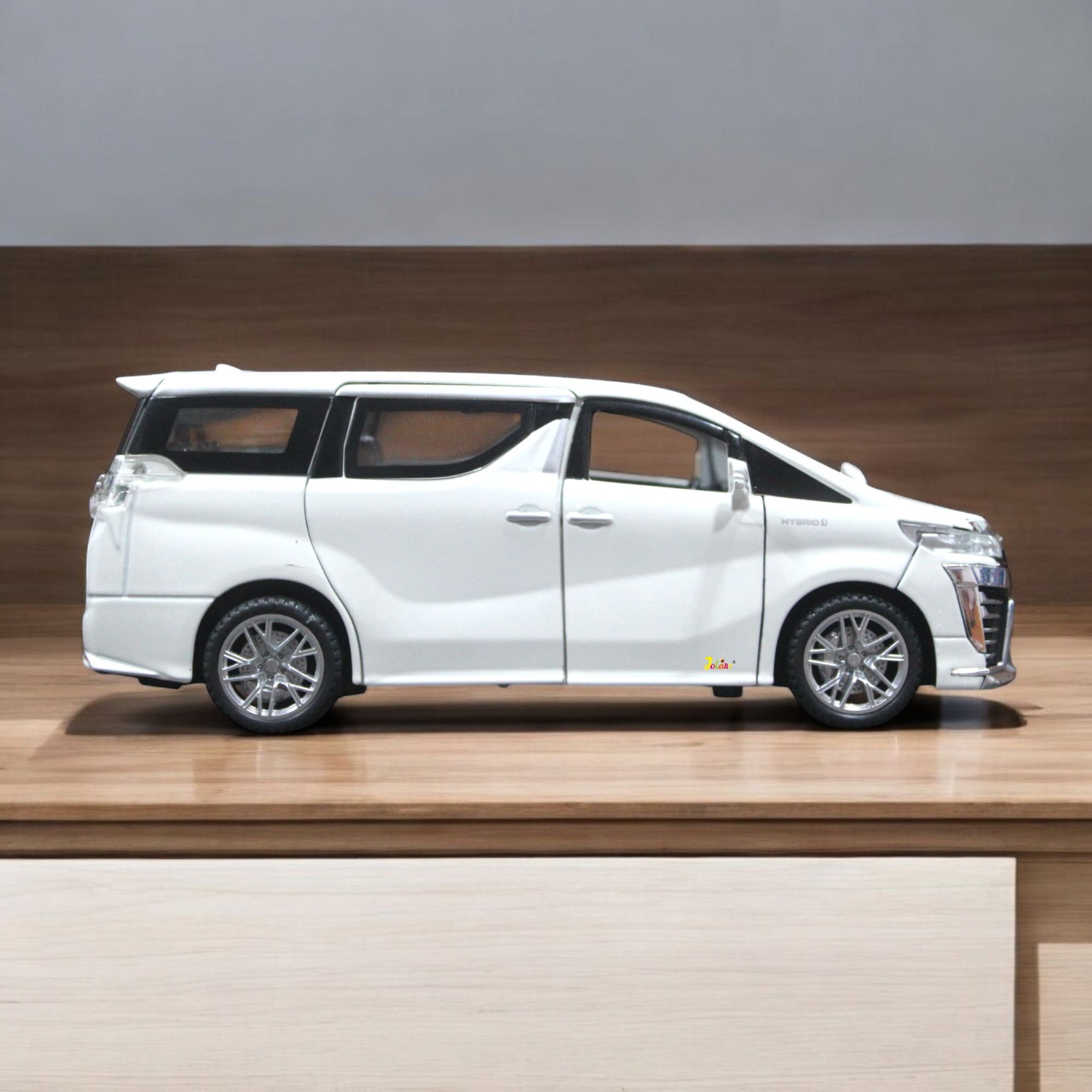 Toyota Vellfire 1:32 Scale Die-Cast Metal Car Toy, With All Doors Openable.