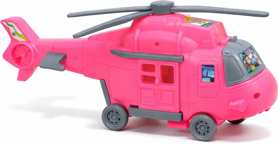 heykam Push & Go Toy Helicopter for Kids | Rotating Rotor, Sliding Door Toy-picture-42