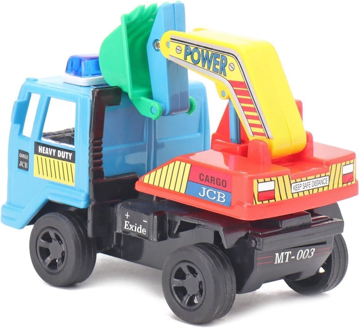 techzage Tech-Pull Back Exawator Truck Miniature Scale Model (Multicolour )-picture-42