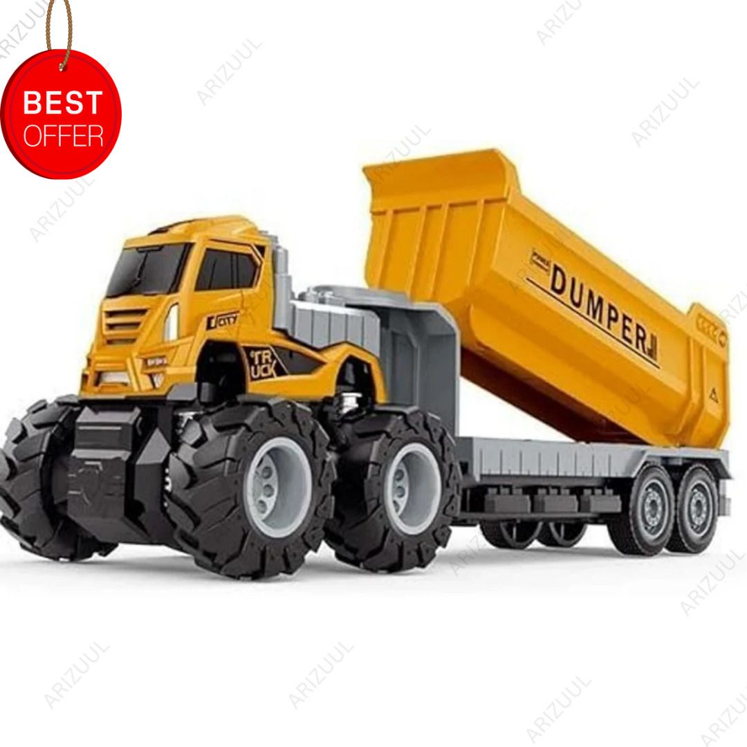 arizuul Kids Friction Powered Dumper Truck Mini Construction Toy Vehicle-picture-9