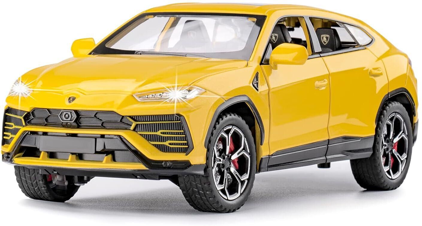 1:24 Alloy Diecast Metal Urus Model Car Open Door Light Sound Toy Pull Back Car-image-32