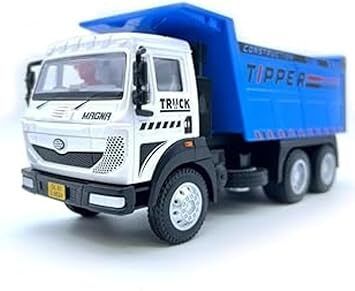 Plastic Tipper Truck Pull Back Toy for Kids | Mini Construction Vehicle-image-18
