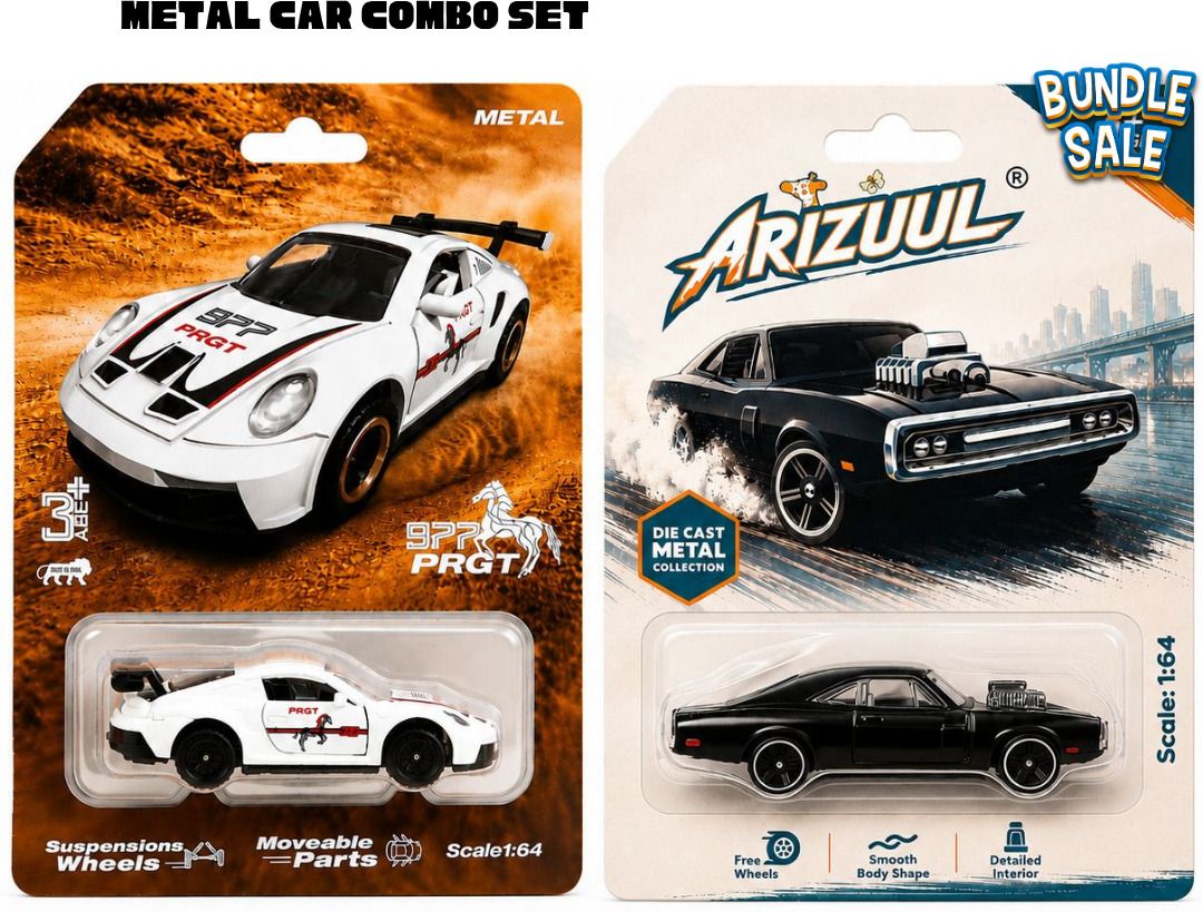 arizuul 1:64 Fast & Furious Porsche 911 GT3 RS Mini Alloy Car Combo-picture-3