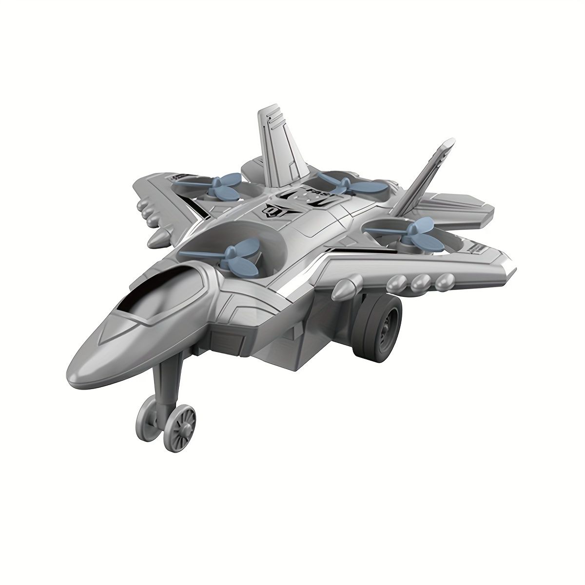 indusbay Push & Go Mini 6.6 Inch Army Military Fighter Jet Plane Toy for Boys-picture-11