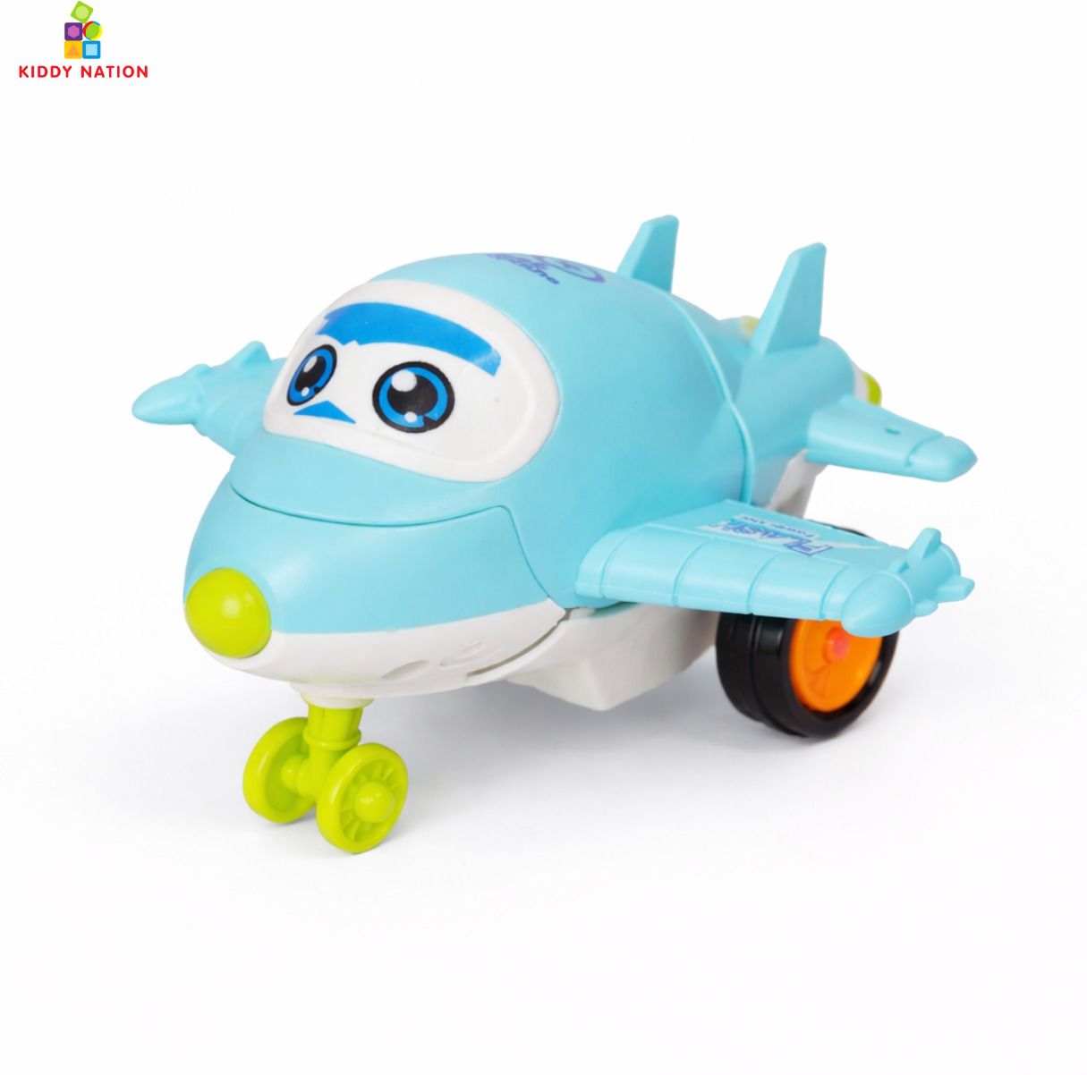 SkyRobo Transformer Friction Powered Plane Toy for Kids | Push & Go Aircraft Car-image-7