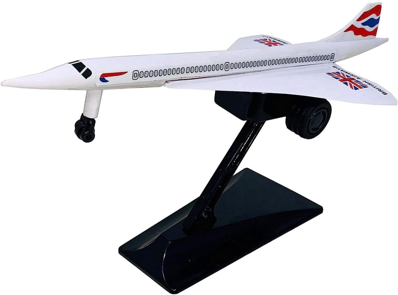 techzage Pull Back Concard Plane Miniature Scale Model (Multicolour ) image 1