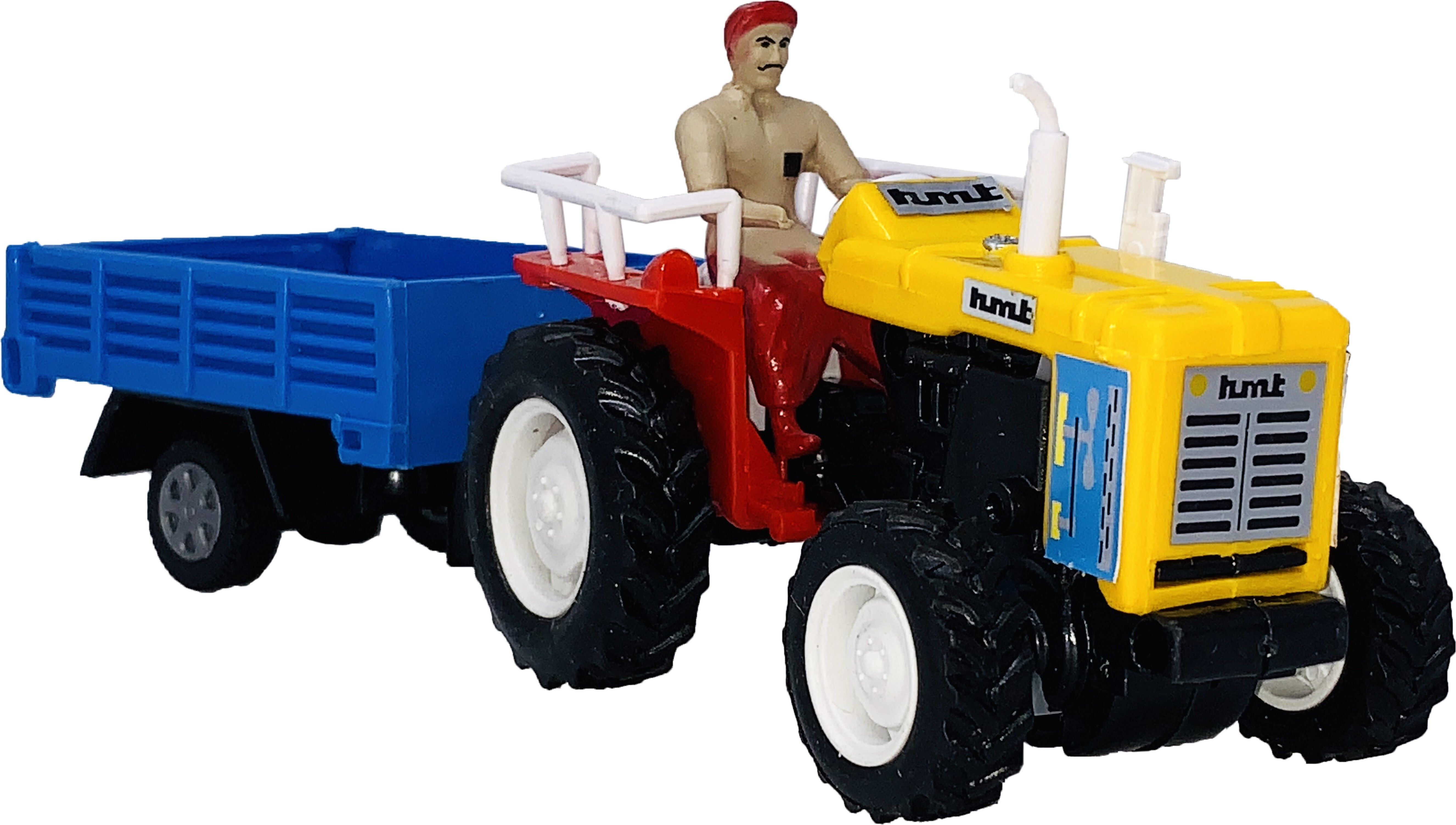 techzage Pull yellow-tractor with trolley -ct-080-picture-11