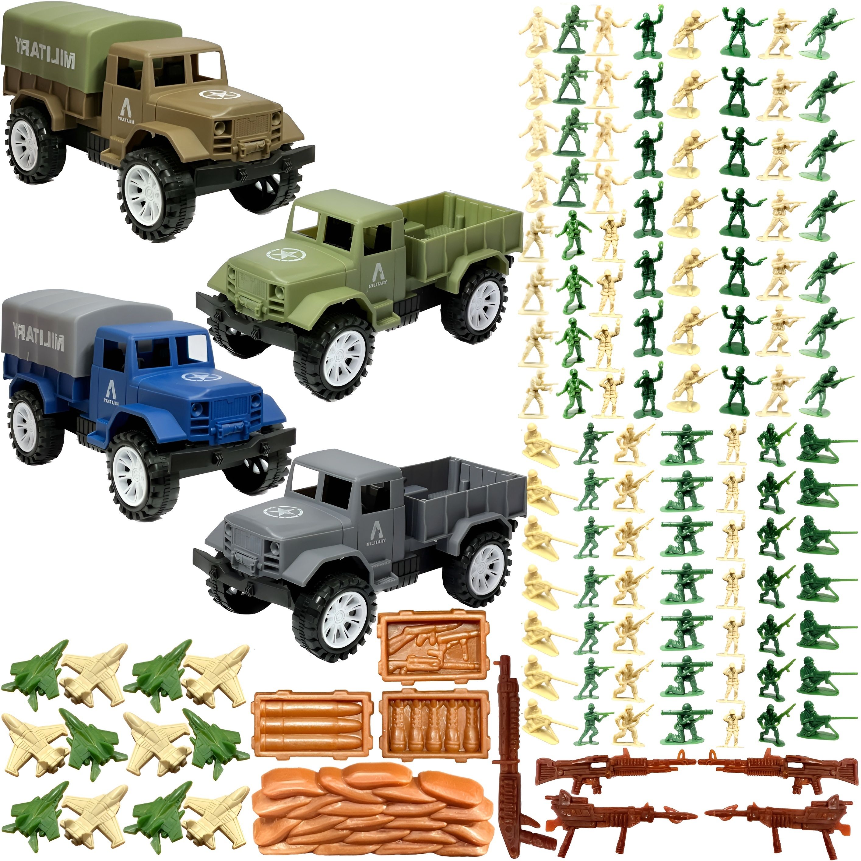 mini gifts Army Toy Set With 2 Dumper And 2 Container Vehicle-picture-27