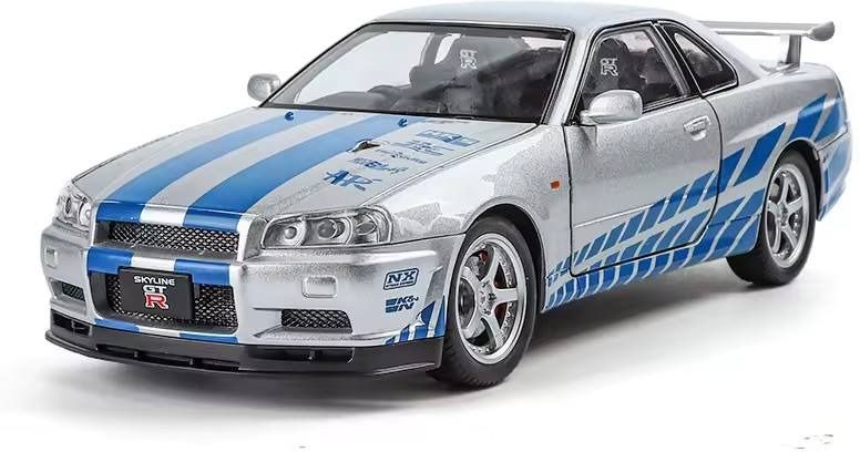 just craft 1:24 Scale Nissan Skyline GTR-R34 Diecast Models Alloy Diecast Toy Car Model-picture-11