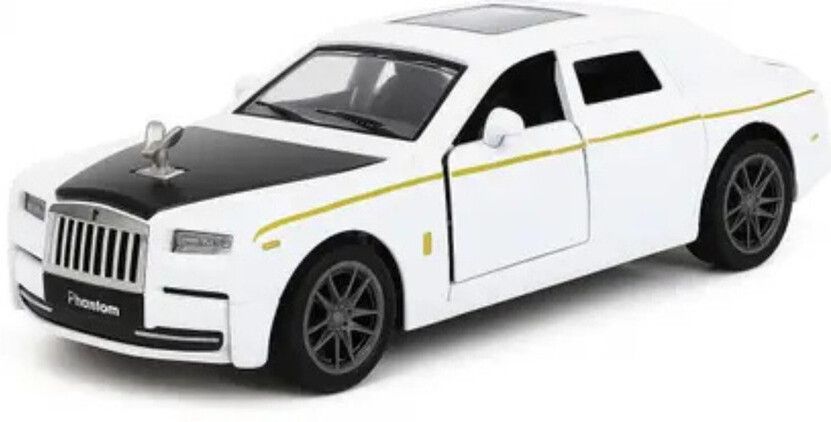 niyamat Luxury Die-Cast Phantom Style Sedan Model Car White-picture-47